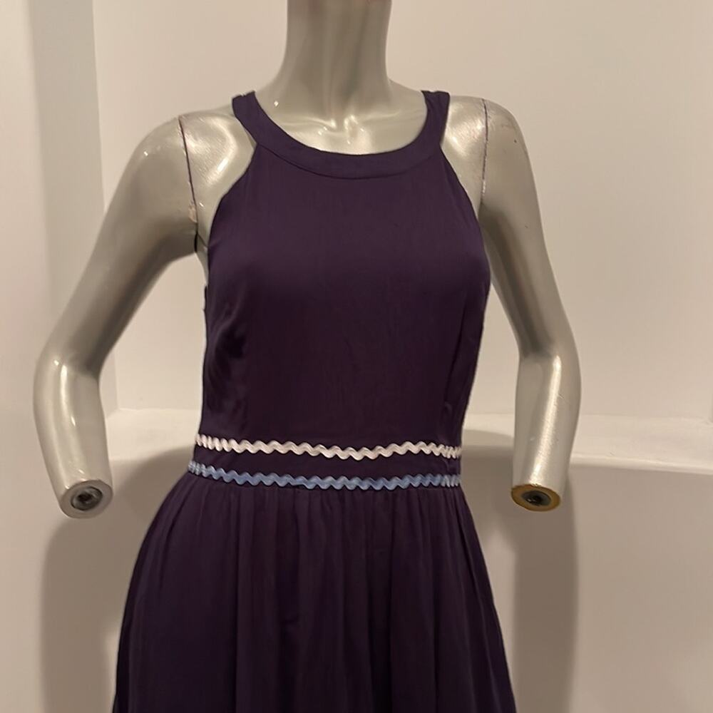 Modcloth Maxi Dress Blue Ribbon Accent BNWOT - Picture 6 of 11